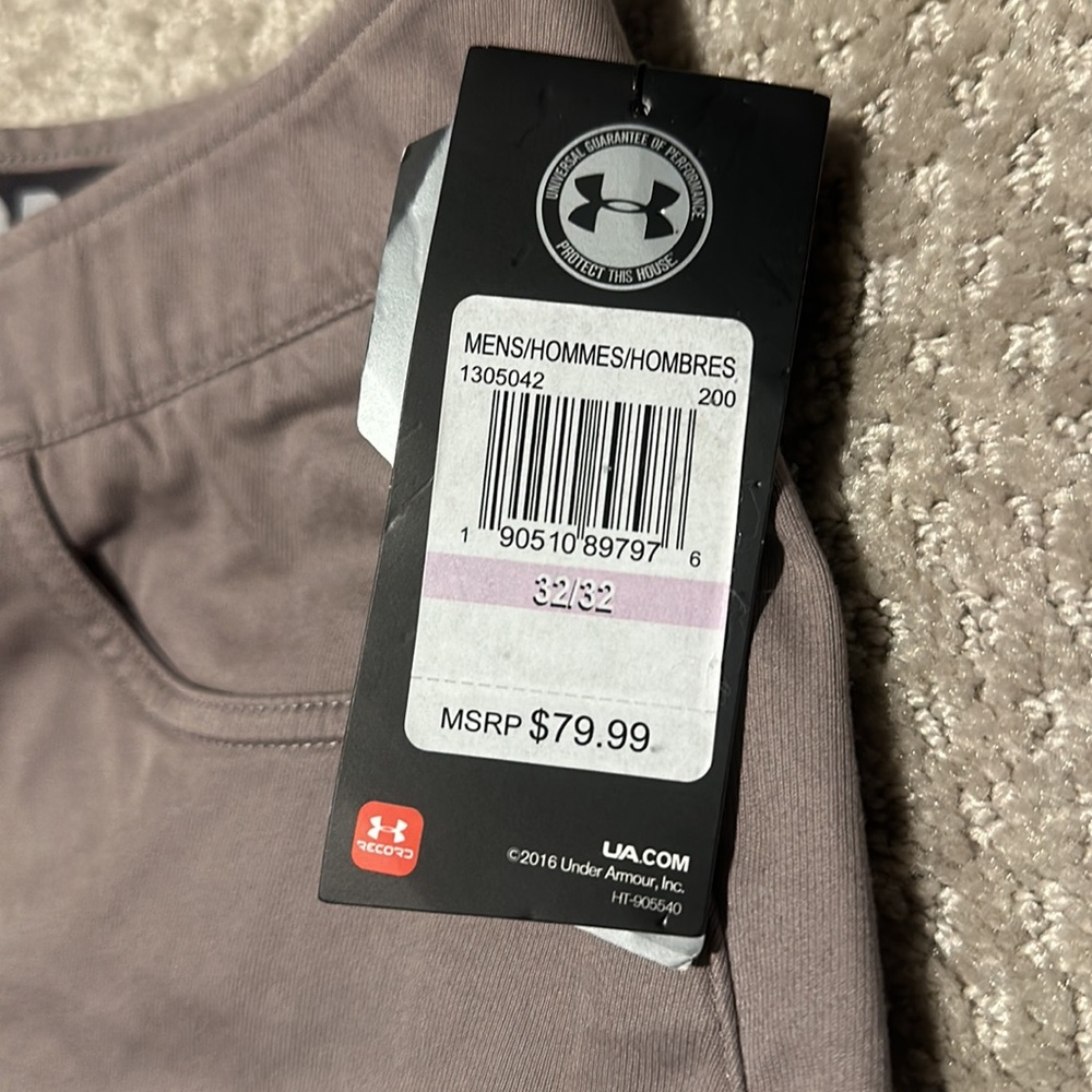 Under Armour Beige Straight Pants NWT - Picture 5 of 5